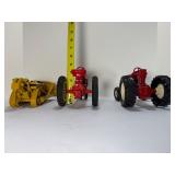 Vintage Ertl International Harvester IH Farmall Tractor Lot (2) & Diecast Masters Caterpillar D10T2 Dozer 1:16 1:50 Scale Farm Construction Model Toys