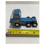 VINTAGE LOT of 4 | 1960s-1970s Blue Pressed Steel Tonka Toy Trucks - Mini & Full Size