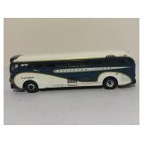 RARE Pair Corgi Classics 1:50 Diecast Buses: Lionel City Yellow Coach 743 (#53904) & Greyhound Lines (#98462)