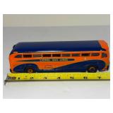 RARE Pair Corgi Classics 1:50 Diecast Buses: Lionel City Yellow Coach 743 (#53904) & Greyhound Lines (#98462)