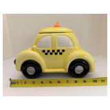 Vintage Yellow Taxi Cab Earthenware Cookie Jar - Lights & Sound (AMC NY)