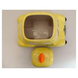 Vintage Yellow Taxi Cab Earthenware Cookie Jar - Lights & Sound (AMC NY)