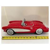 Vintage ENESCO 1956 Chevrolet Corvette C1 Red/White Cookie Jar NIB - Automotive Memorabilia