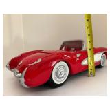 Vintage ENESCO 1956 Chevrolet Corvette C1 Red/White Cookie Jar NIB - Automotive Memorabilia