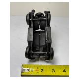 Vintage Cast Iron Model T Ford Toy Car - Black & Gold Sedan