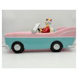RARE VINTAGE Hallmark Shoebox Maxine & Floyd Pink Cadillac Convertible Car Cookie Jar