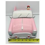 RARE VINTAGE Hallmark Shoebox Maxine & Floyd Pink Cadillac Convertible Car Cookie Jar