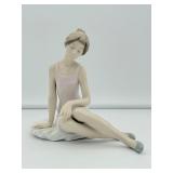 Vintage NAO by Lladró "Dancer Rested" (or "Sitting Ballet Dancer") Porcelain Figurine #02001175