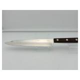 Vintage Cutco Model 41 Carving Knife & Fork Set with Bakelite Tray & Built-In Sharpener (USA Made)