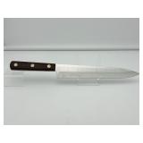 Vintage Cutco Model 41 Carving Knife & Fork Set with Bakelite Tray & Built-In Sharpener (USA Made)