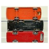 Vintage Matchbox Lesney 1-75 Series Diecast Bus Lot: #66 Greyhound, #68 Mercedes, #74 Daimler (Esso Extra Petrol)