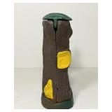 Vintage Style Cast Iron Mechanical Coin Bank "Teddy and the Bear" Hunter Shooting Scene