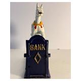Vintage Charm Cast Iron "Trick Pony" Mechanical Coin Bank