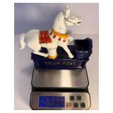 Vintage Charm Cast Iron "Trick Pony" Mechanical Coin Bank