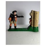 Vintage William Tell Cast Iron Mechanical Coin Bank - Works! (Read Description)