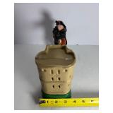 Vintage William Tell Cast Iron Mechanical Coin Bank - Works! (Read Description)