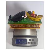 Vintage/Antique Cast Iron "Jonah and the Whale" Mechanical Bank, Shepard Hardware Co. Design