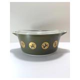 VINTAGE 1961 PYREX ZODIAC CASSEROLE DISH & LID - RARE PROMOTIONAL ITEM!