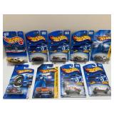Hot Wheels Lot of 9 Die-Cast Cars NIP (New In Package) - 1999 First Editions & 2006 New Models - Pikes Peak Tacoma, Bone Shaker, Hemi Challenger & More!