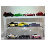 Hot Wheels Collector Lot: 10 Custom Diecast Hot Rods, Lowriders, and Classic Coupes (Swoop Coupe, Mercohaulic)