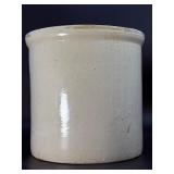 Antique Red Wing Union Stoneware Co. 4 Gallon Crock w/ Cobalt Blue Birch Leaf Design (c. 1896-1912)