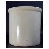 Antique Red Wing Union Stoneware Co. 4 Gallon Crock w/ Cobalt Blue Birch Leaf Design (c. 1896-1912)