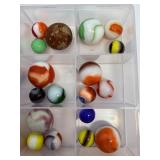 Vintage Peltier Glass Co. National Line Rainbo (NLR) Marbles Collection