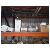 Shelf of magnetic door holders, hose, cords