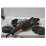 WEN 94487 15-Amp 7-Inch Angle Grinder with Reversible Handle