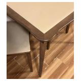 FR - Mid-Century Dining Table with 4 Cane-Back Chairs