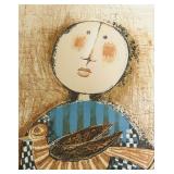 FR - "Child with Bird" Framed Art Print by Graciela Rodo Boulanger