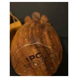 FR - Set of 2 Vintage Acacia Wood Fruit Shaped Decor and Wooden Purse