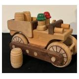 FR - Set of 4 Handcrafted Wooden Toys Including Trucks and Rocking Horses