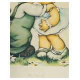 FR - Framed Vintage Print "The Stolen Kiss" Vintage Style Art