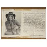 FR - Framed Jette Clark Otters Artwork Scratchboard Print