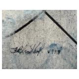 LR - Fred Blumenthal Original Abstract Painting - Geometric Composition