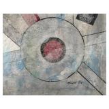 LR - Fred Blumenthal Original Abstract Painting - Geometric Composition