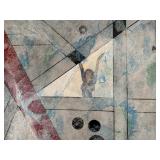 LR - Fred Blumenthal Original Abstract Painting - Geometric Composition