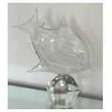 K - Licio Zanetti Murano Glass Fish Sculpture
