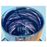 Kosta Boda Glass Vase Indigo Swirl - Swedish Art Glass Vase