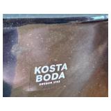 Kosta Boda Glass Vase Indigo Swirl - Swedish Art Glass Vase