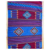 LR - Kilim Runner Rug - Southwestern Geometric Diamond Motifs