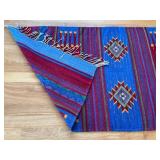 LR - Kilim Runner Rug - Southwestern Geometric Diamond Motifs