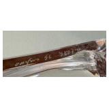 K - Orrefors Glass Hippo Sculpture - Clear Crystal