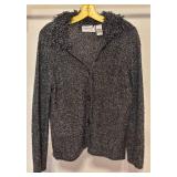 LL - Sarah Bentley Petite PL Black and White Cardigan Sweater