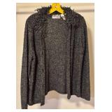 LL - Sarah Bentley Petite PL Black and White Cardigan Sweater