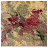 LL - Fred Blumenthal Abstract Oil Painting Fluid Art Framed Wall Art