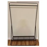 LL - Black Metal Garment Rack with Mesh Shelf