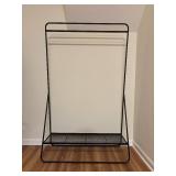 LL - Black Metal Garment Rack with Shelf