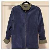 LL - Denim & Co. Blue and Olive Jacket Size XL